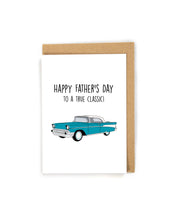 Load image into Gallery viewer, Pun Classic Car Father&#39;s Day Card
