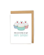 Load image into Gallery viewer, Sweet Cupcake Birthday Card

