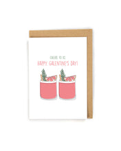 Load image into Gallery viewer, Cute Drink Galentine's Day Card for friends
