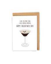 Load image into Gallery viewer, Espresso Martini Valentine&#39;s Day Card
