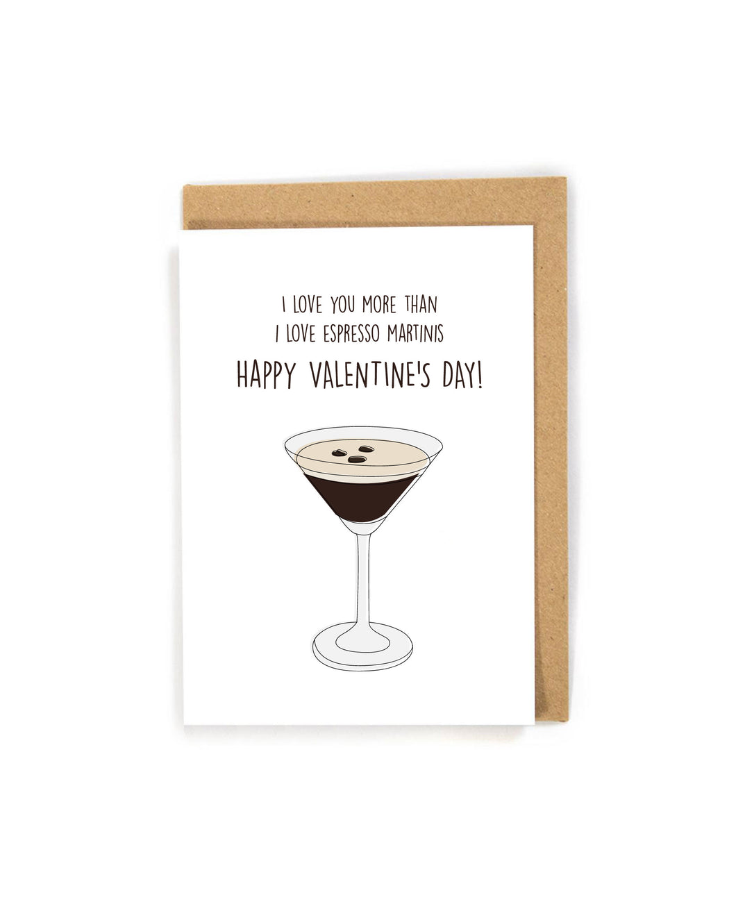 Espresso Martini Valentine's Day Card