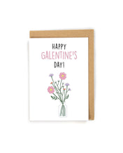 Load image into Gallery viewer, Cute Flower Galentine&#39;s Day Card for friends
