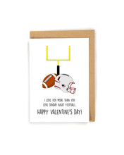 Load image into Gallery viewer, Funny Football Valentine&#39;s Day card
