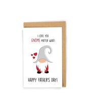 Load image into Gallery viewer, Cute Gnome Father&#39;s Day Card
