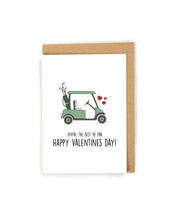 Load image into Gallery viewer, Golf Cart Valentines Day Card
