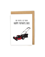 Load image into Gallery viewer, Funny Pun Lawnmower Father&#39;s Day Card
