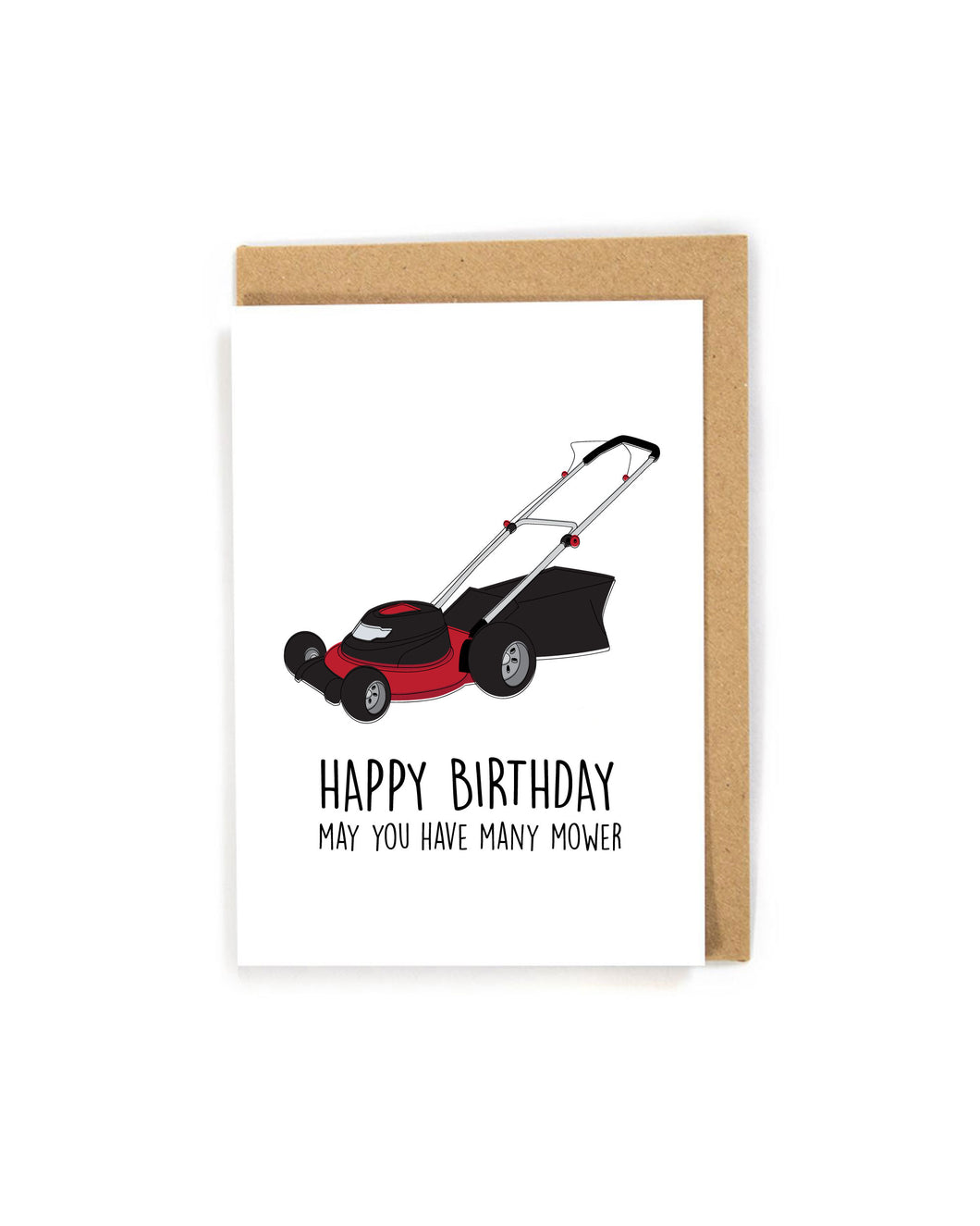 Funny Lawn Mower Birthday Card