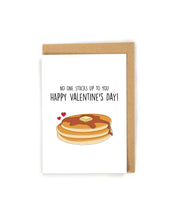 Load image into Gallery viewer, Cute Pancake Valentine&#39;s Day card
