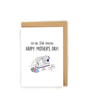 Load image into Gallery viewer, Sewing Mother&#39;s Day Card
