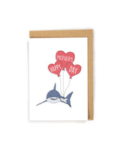 Load image into Gallery viewer, Cute Shark Balloons Mother&#39;s Day Card
