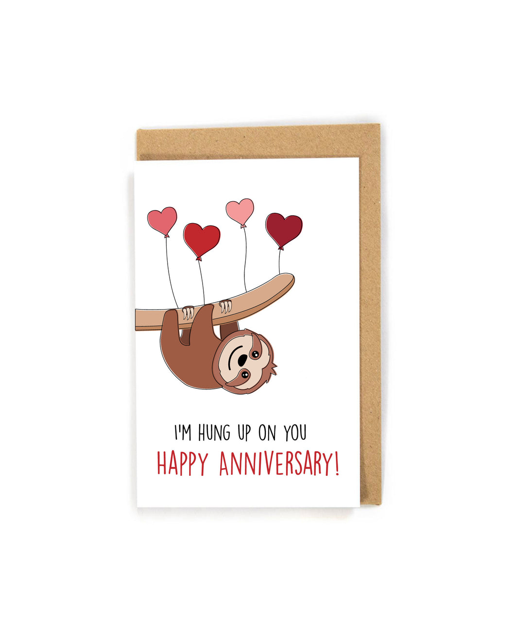 Sloth Anniversary Card for Spouse