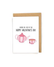 Load image into Gallery viewer, Tea Valentines Day Card
