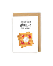 Load image into Gallery viewer, Pun Waffle Birthday Card
