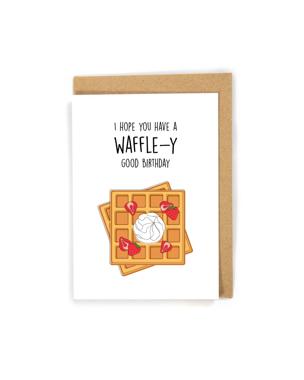 Pun Waffle Birthday Card