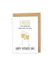 Load image into Gallery viewer, Cheers Mother&#39;s Day Card
