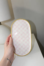 Load image into Gallery viewer, Cute Pink Gingham Trinket Dish
