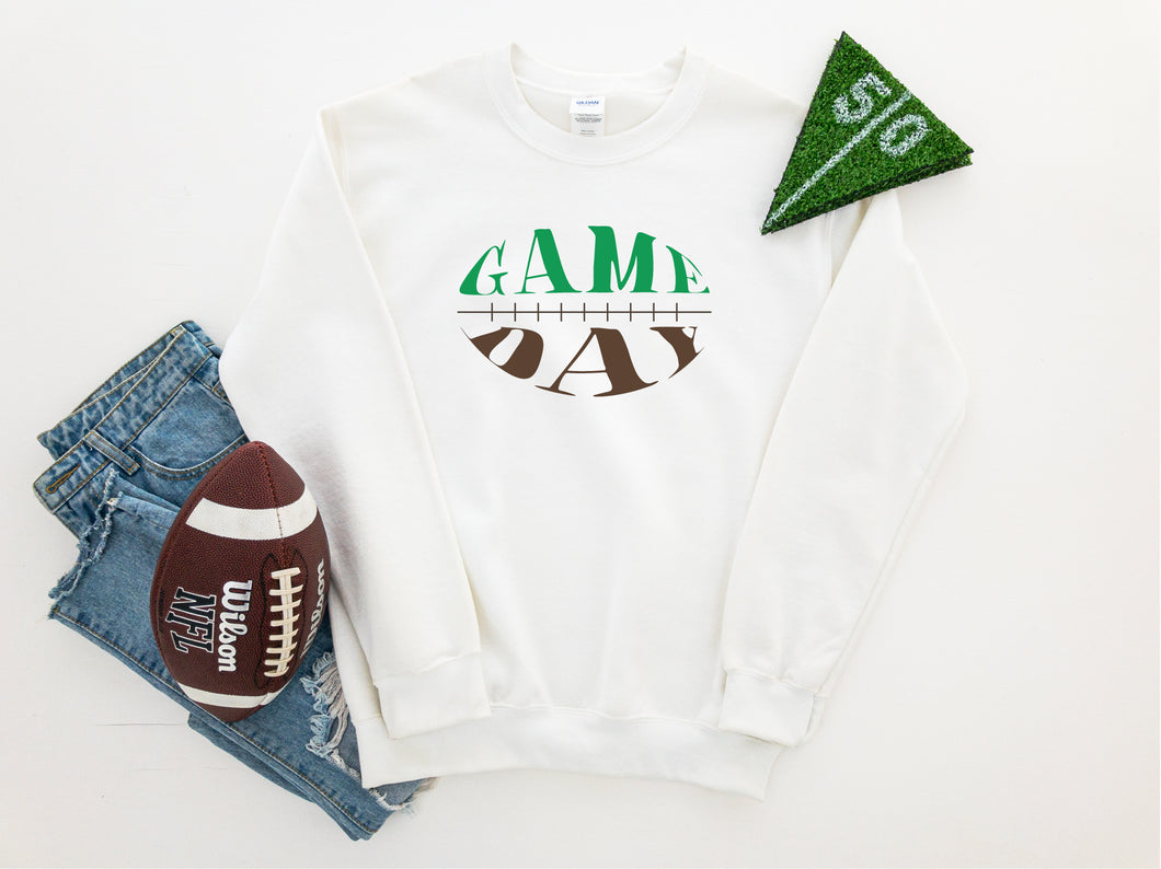 Game day Sunday football crewneck sweatshirt