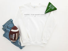 Load image into Gallery viewer, Sunday football is my favorite season crewneck sweatshirt
