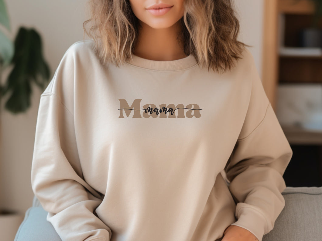 Cute simple mama crewneck sweatshirt