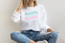 Load image into Gallery viewer, Retro trendy mama crewneck sweatshirt
