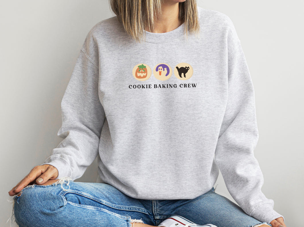 Halloween sugar cookie baking crew crewneck sweatshirt