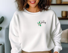 Load image into Gallery viewer, Holly jolly christmas crewneck sweatshirt
