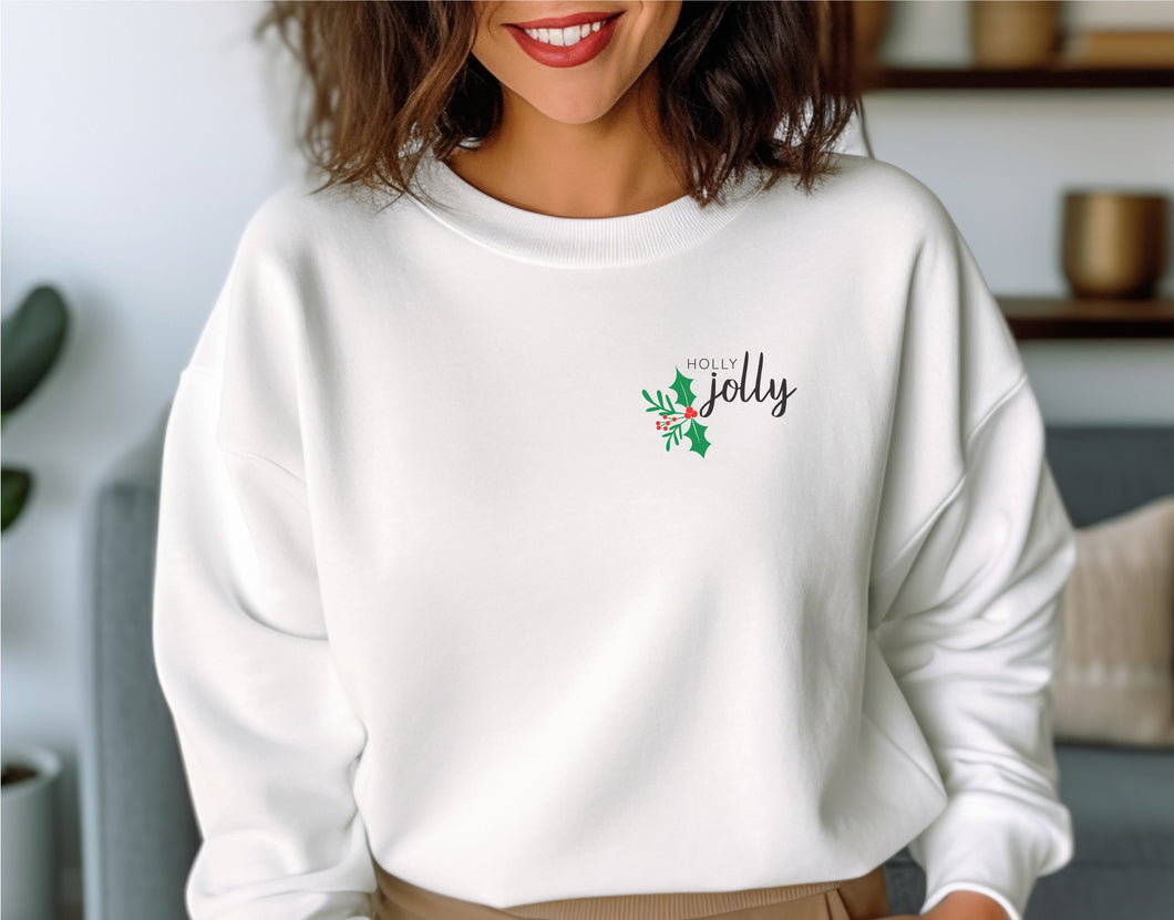 Holly jolly christmas crewneck sweatshirt