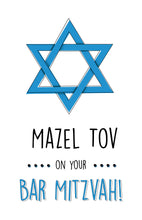 Load image into Gallery viewer, Bar Mitzvah Card
