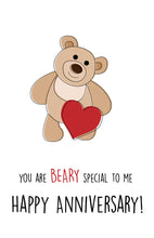 Load image into Gallery viewer, Bear Anniversary Card for Spouse
