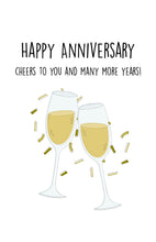 Load image into Gallery viewer, Cheers Anniversary Card for Spouse
