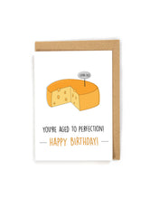 Load image into Gallery viewer, Funny Cheese Birthday Card for older age
