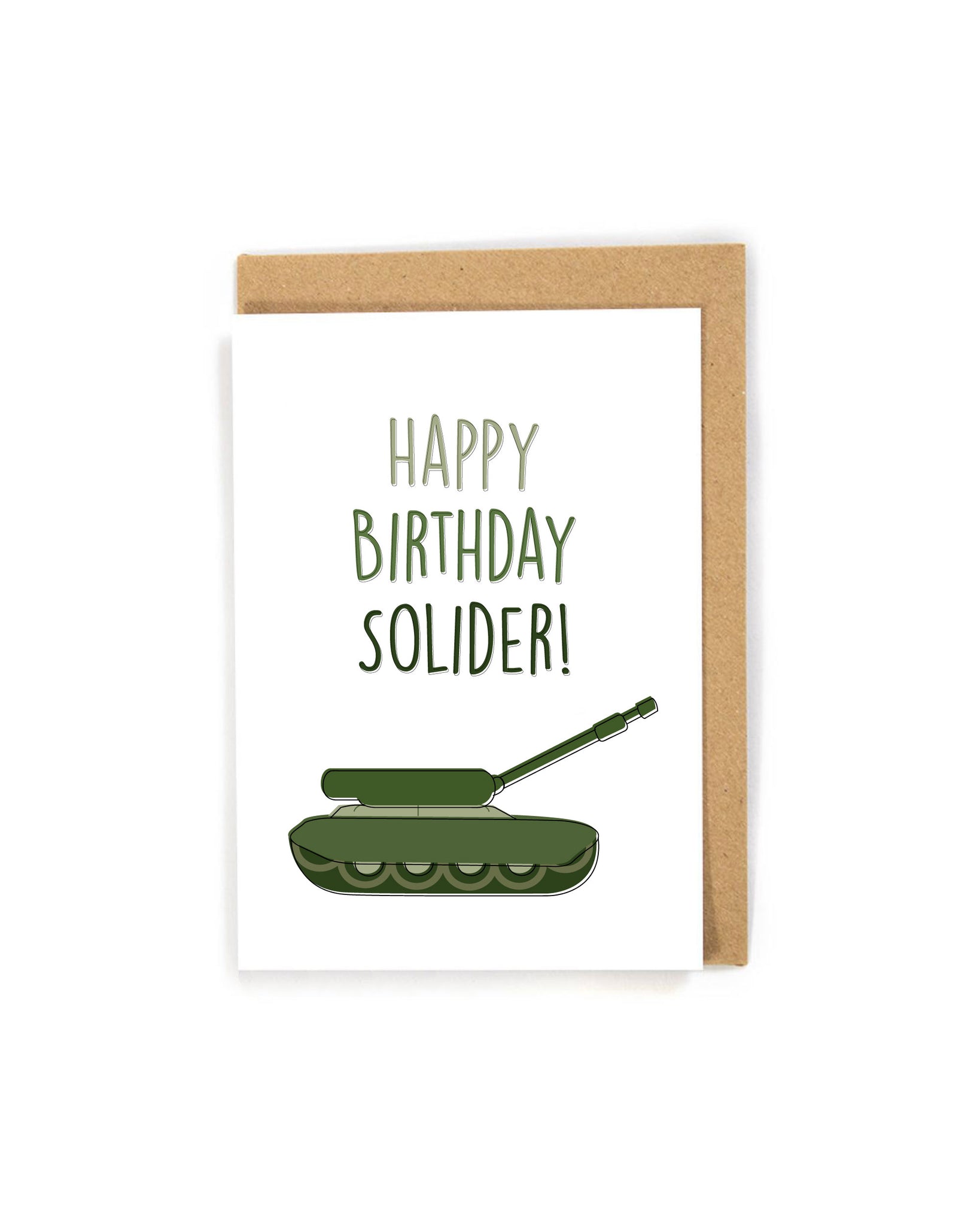 Soldier Army Themed 15th Birthday Card Teenager Boys Son
