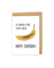 Load image into Gallery viewer, Funny Banana Birthday Card for older people
