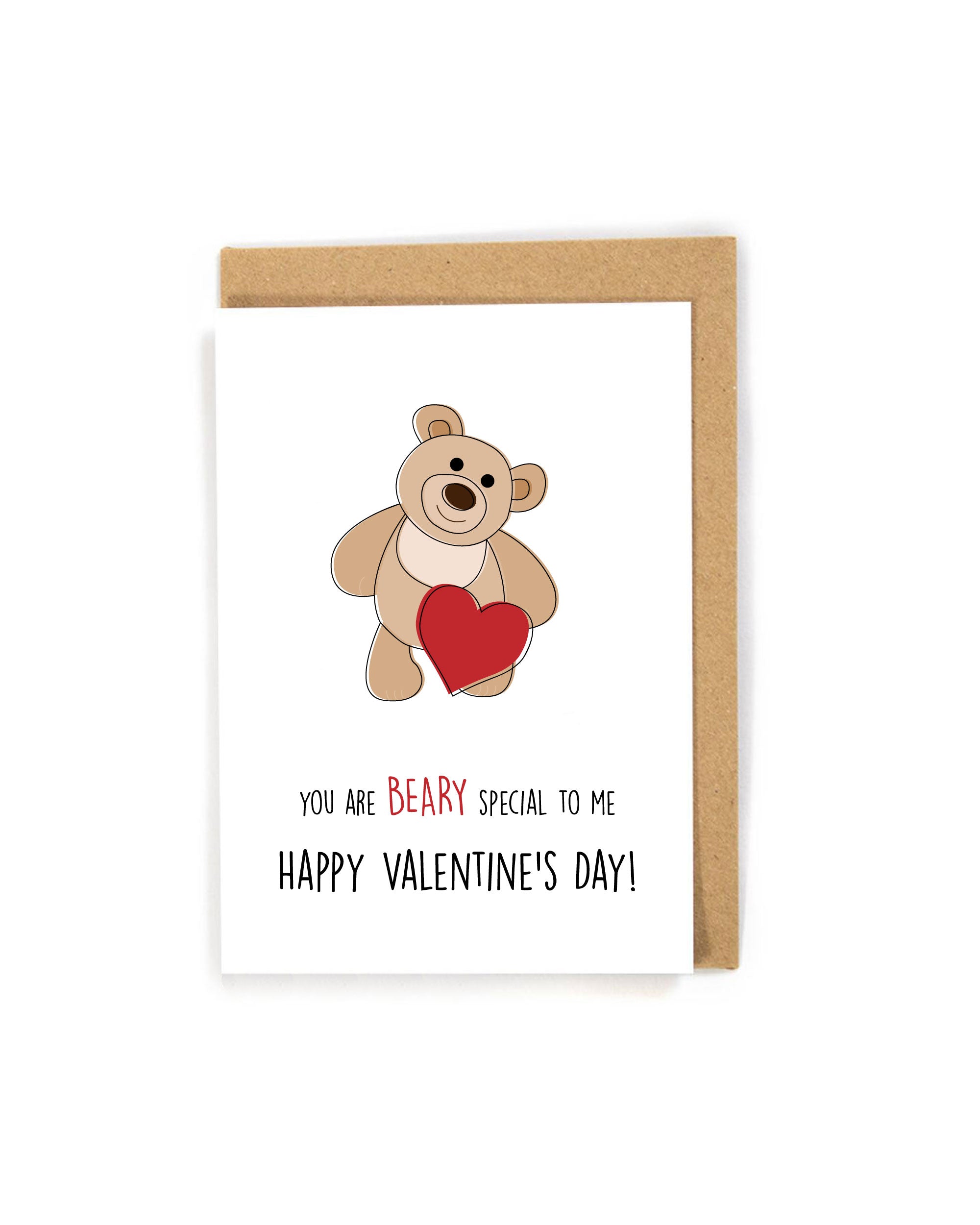 Teddy Bear Valentine's Day Greeting Card,