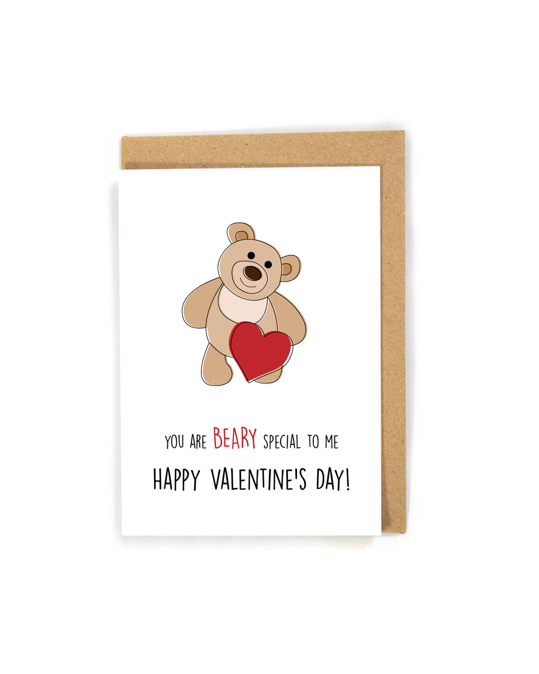 Cute and sweet Teddy Bear Valentine's Day Card