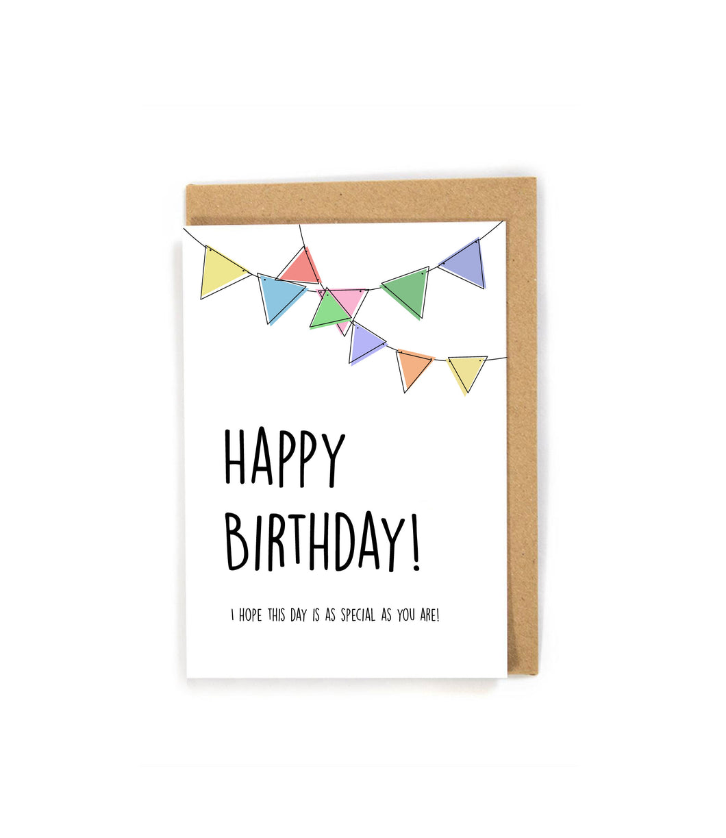 Simple Banner Birthday Card