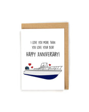 Load image into Gallery viewer, Boat Anniversary Card for Spouse
