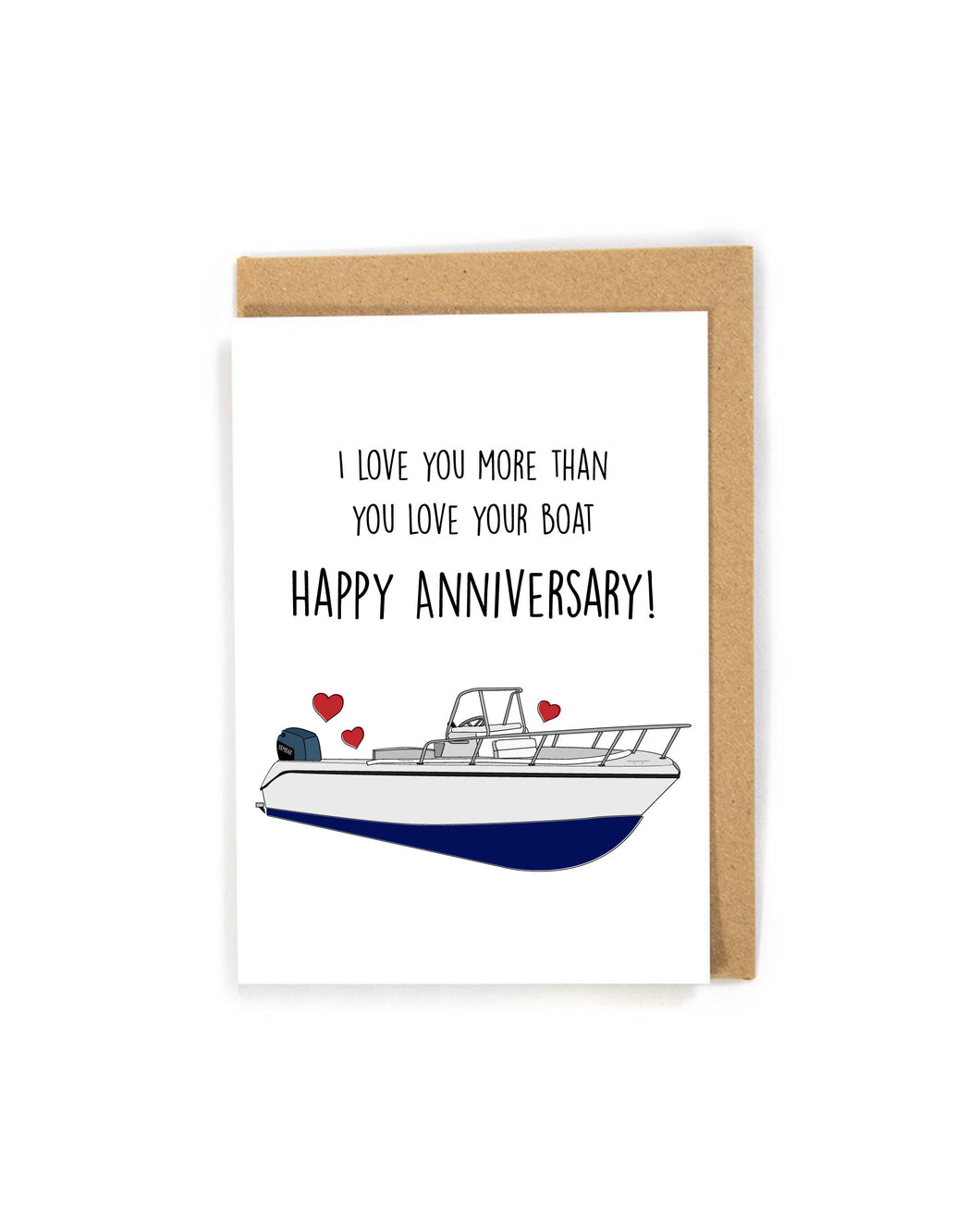 Boat Anniversary Card for Spouse