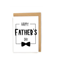 Load image into Gallery viewer, Simple Bowtie Father&#39;s Day Card
