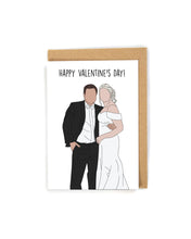 Load image into Gallery viewer, Custom faceless Portrait Valentine&#39;s Day Card
