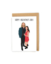 Load image into Gallery viewer, Custom faceless Portrait Valentine&#39;s Day Card
