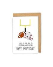 Load image into Gallery viewer, Football Anniversary Card for Spouse
