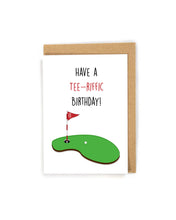 Load image into Gallery viewer, Golf Tee Birthday Card
