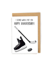 Load image into Gallery viewer, Hockey Anniversary Card for Spouse
