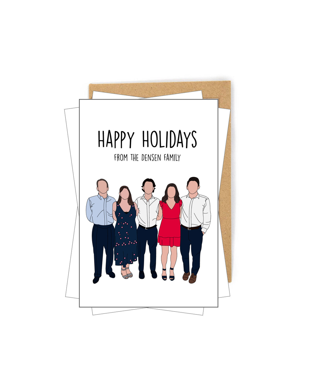 Faceless Holiday Postcards