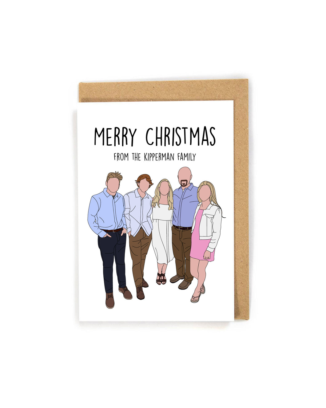 Faceless Merry Christmas Card