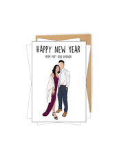 Load image into Gallery viewer, Faceless New Year Postcards
