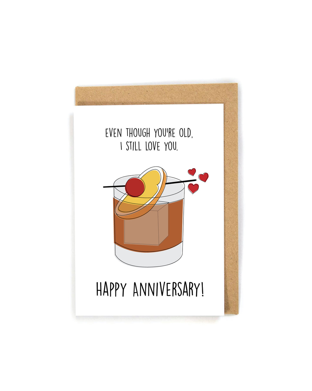 Pun Alcohol Anniversary Card for him/husband