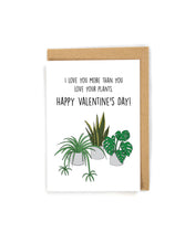 Load image into Gallery viewer, Plant Valentine&#39;s Day card for him/her
