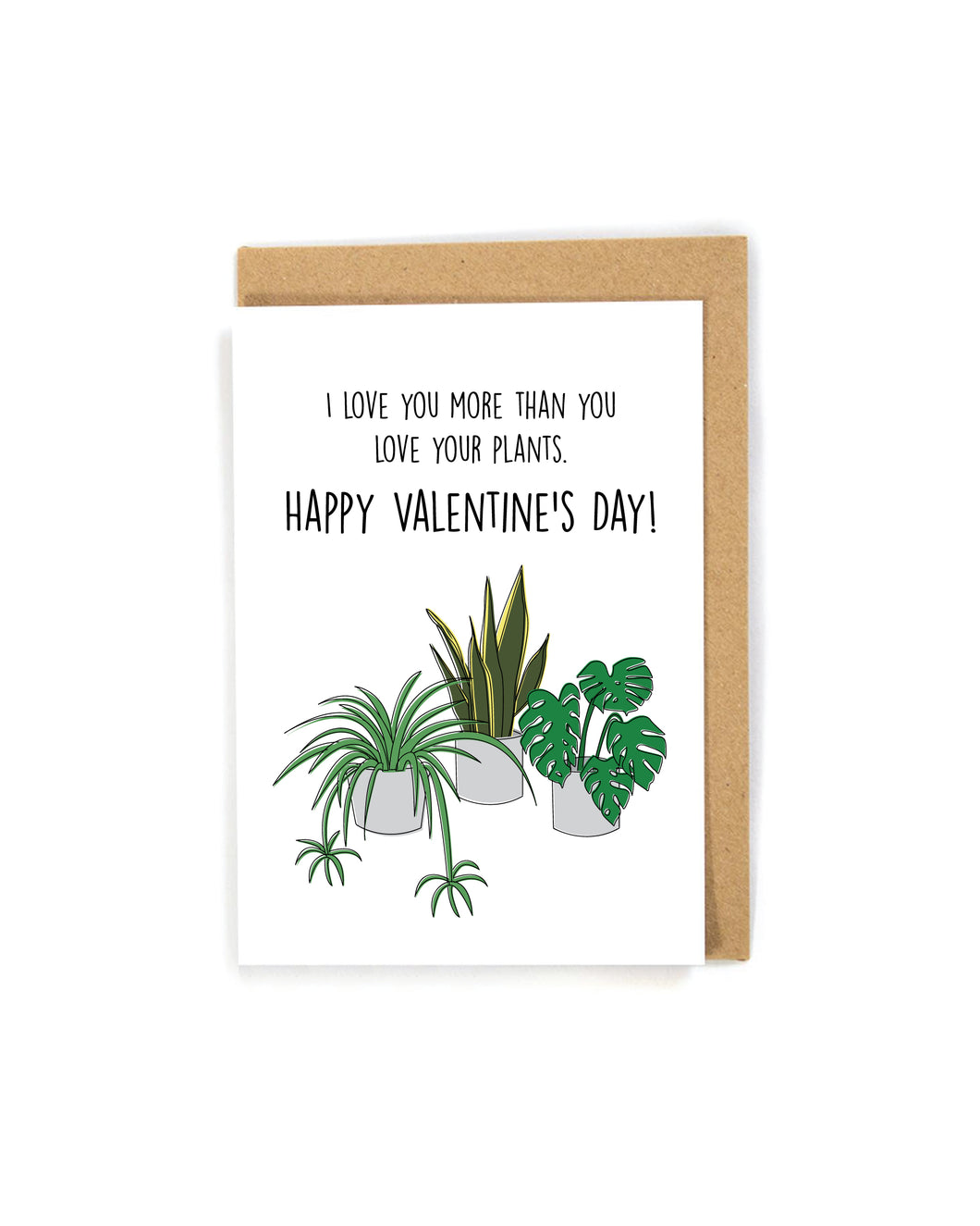 Plant Valentine's Day card for him/her